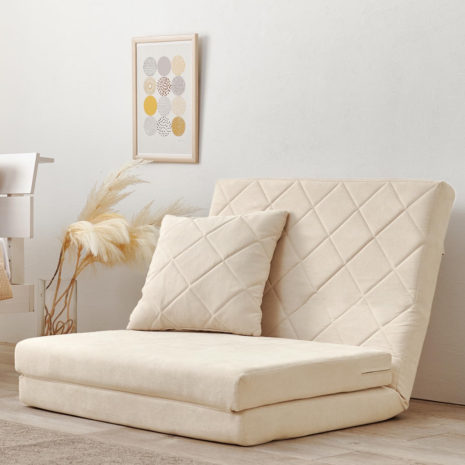 Amazon｜萩原 ソファ ソファーベッド 幅90 3WAY 完成品 【 ニュアンス